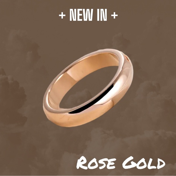New Rose Gold Stainless Steel 316L Wedding Ring Jewelry - Size 6 - Picture 6 of 7